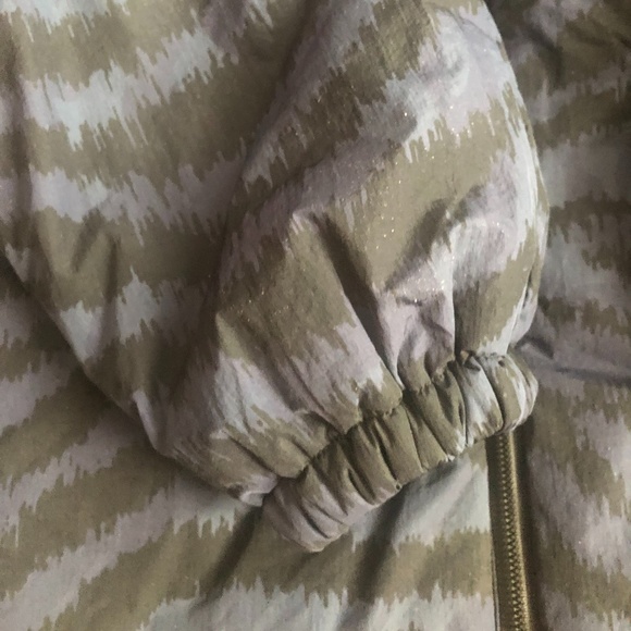 Puffer Jacket, long, Tigerstripes, Blue/Purple XXL - Picture 3 of 6